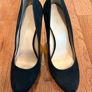 Nine West Black Suede Heels